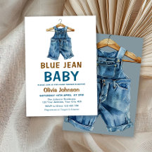 Blue Jean Boy Western Baby shower