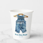 Blue Jean Boy Western Baby shower Papieren Bekers (Voorkant)