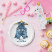 Blue Jean Boy Western Baby shower Papieren Bordje (Feest)