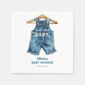 Blue Jean Boy Western Baby shower Servet (Voorkant)