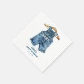 Blue Jean Boy Western Baby shower Servet (Hoek)