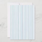 Blue Jean Denim Baby Shower Girl Invitation Kaart (Achterkant)