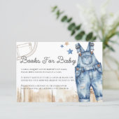 Blue Jean Denim Books for Baby Card Informatiekaartje (Staand voorkant)