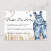Blue Jean Denim Books for Baby Card Informatiekaartje (Voorkant)