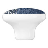 Blue Jean Denim Diamonds Glam Trendy Diamond Bling Keramische Knop (Zijkant)