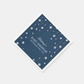 Blue Jean Denim en Diamond Baby shower Servet (Hoek)