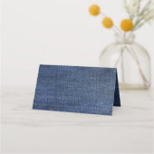 Blue Jean Denim en Lace Table Plaatskaartje (Achterkant)