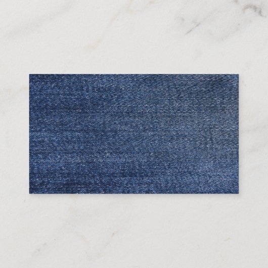 Blue Jean Denim en Lace Table Plaatskaartje (Achterkant)