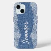 Blue Jean Denim iPhone / iPad hoesje (Achterkant)