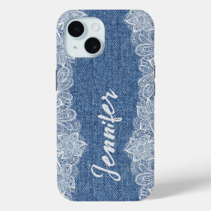 Blue Jean Denim iPhone / iPad hoesje