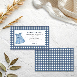 Blue Jean Dress Gingham Girl Books For Baby Informatiekaartje