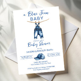 Blue jean Het is een baby shower Kaart