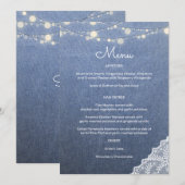 Blue Jean Lace String Lights Kaart (Voorkant / Achterkant)