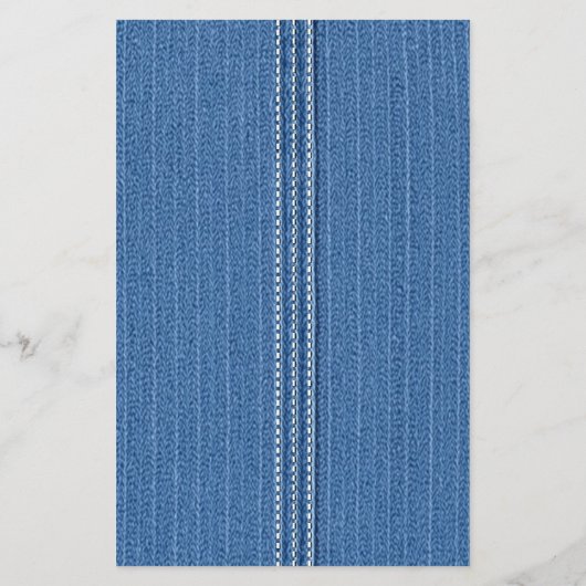 Blue jean met steken jongen Baby shower Bingo spel Flyer (Achterkant)