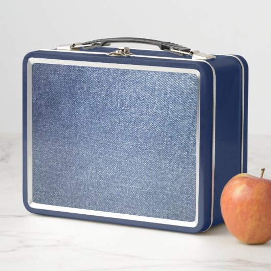 Blue Jean Metal Lunchbox (In situ)