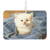 Blue Jean Pocket Kitten Air Freshener Luchtverfrisser (Achterkant)