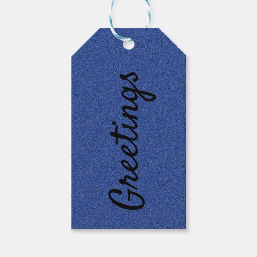 Blue Jean Print Gift Label Cadeaulabel (Voorkant)