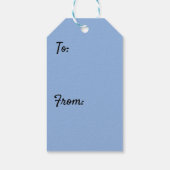 Blue Jean Print Gift Label Cadeaulabel (Achterkant)