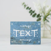 Blue Jean Rock  Text Message Briefkaart (Staand voorkant)