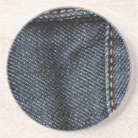Blue Jean Stitching.jpg Zandsteen Onderzetter (Voorkant)