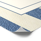 Blue Jean Teddy Bear Baby Shower Welcome Sign Poster (Hoek)