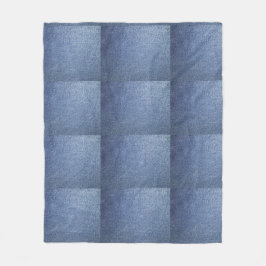 Blue Jean Throw Blanket Fleece Deken