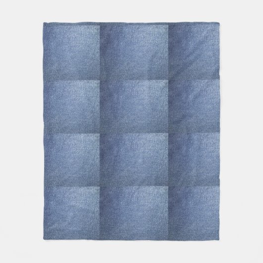 Blue Jean Throw Blanket Fleece Deken (Voorkant)