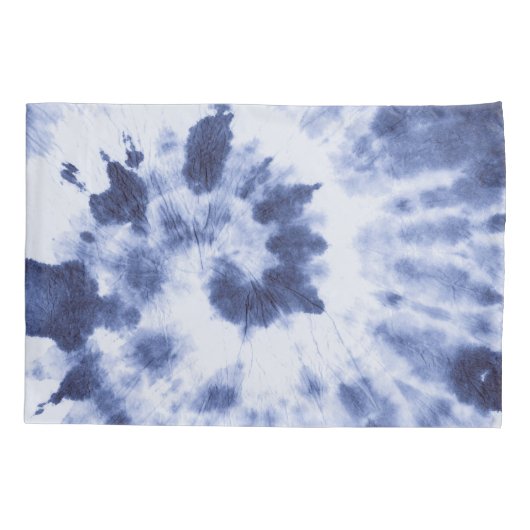 Blue Jean Tie Dye Kussensloop (Achterkant)
