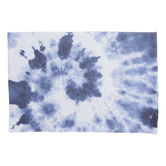 Blue Jean Tie Dye Kussensloop (Voorkant)