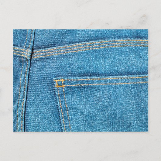 Blue Jeans Back Pocket Briefkaart (Voorkant)