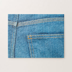Blue Jeans Back Pocket Jigzaag Puzzle Legpuzzel