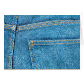 Blue Jeans Back Pocket Wenskaart (Voorkant Horizontaal)
