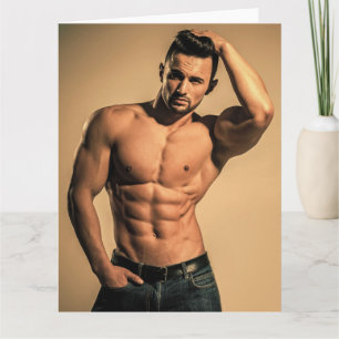 Blue Jeans Boy Hot Guy Groetjes Kaart