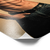 Blue Jeans Boy Hot Guy Poster (Hoek)