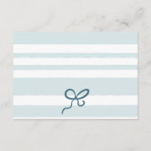 Blue Jeans Denim Books Baby shower Informatiekaartje (Achterkant)