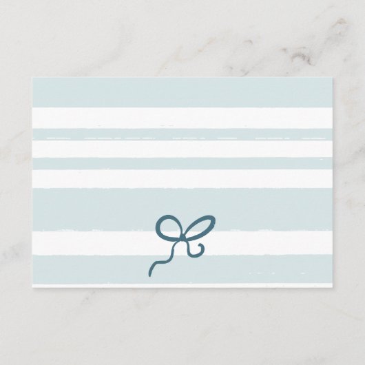 Blue Jeans Denim Books Baby shower Informatiekaartje (Achterkant)