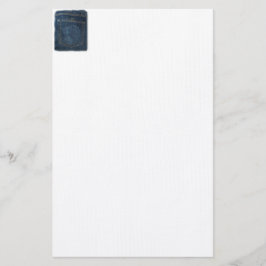 Blue Jeans Denim Pocket Briefpapier