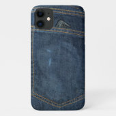 Blue Jeans Denim Pocket Case-Mate iPhone Case (Achterkant)