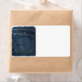Blue Jeans Denim Pocket Etiket (Insitu)