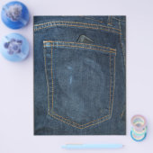 Blue Jeans Denim Pocket Flyer (Enkel)