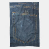 Blue Jeans Denim Pocket Theedoek (Verticaal)