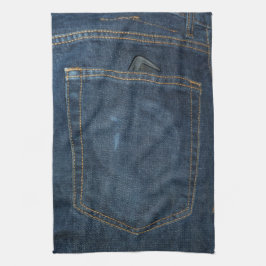 Blue Jeans Denim Pocket Theedoek