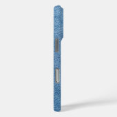 Blue Jeans Denim Western Textured Gepersonaliseerd Case-Mate iPhone Case (Achterkant / Rechts)