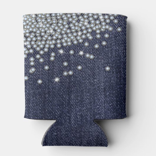 Blue Jeans Diamonds Koelbox Blikjeskoeler (Achterkant)