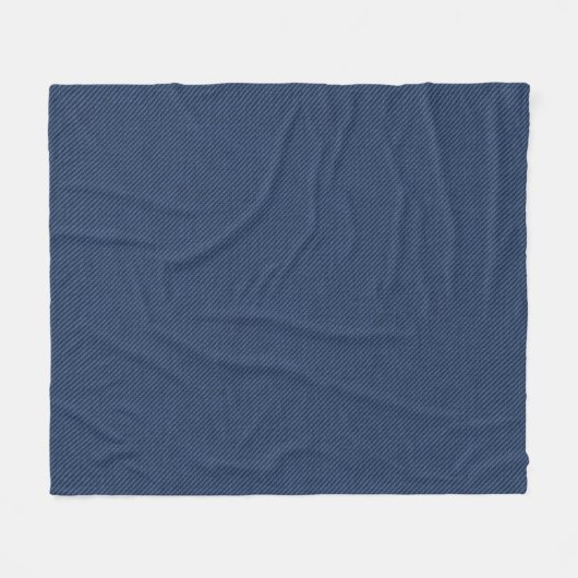 Blue Jeans Fabric Fleece Deken (Voorkant (Horizontaal))