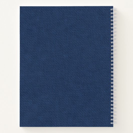 Blue Jeans Fabric Notitieboek (Achterkant)