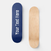 Blue Jeans Fabric - Voeg Jouw tekst/naam/lettertyp Persoonlijk Skateboard (Voorkant)