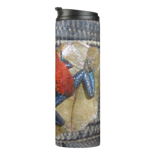 Blue Jeans Frog Tumbler Thermosbeker (Geroteerd rechts)