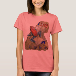 Blue Jeans Frog Womens Organic App. T-Shirt