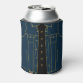 Blue Jeans Jas Grappige Koelbox Tekst - Cheers Blikjeskoeler (Blikje Achterkant)